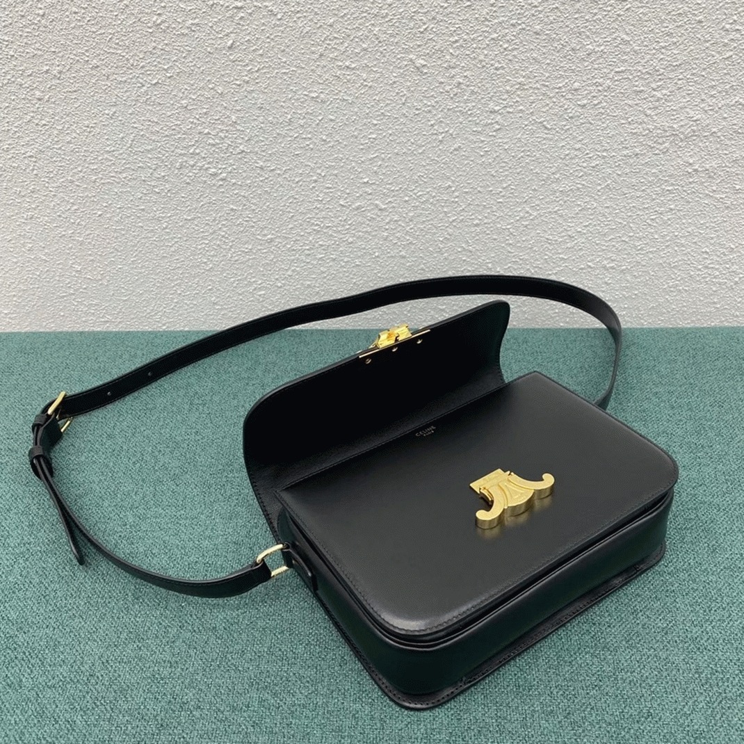 Top Quality Faux Ce1i*e Triomphe Medium Bag In Black