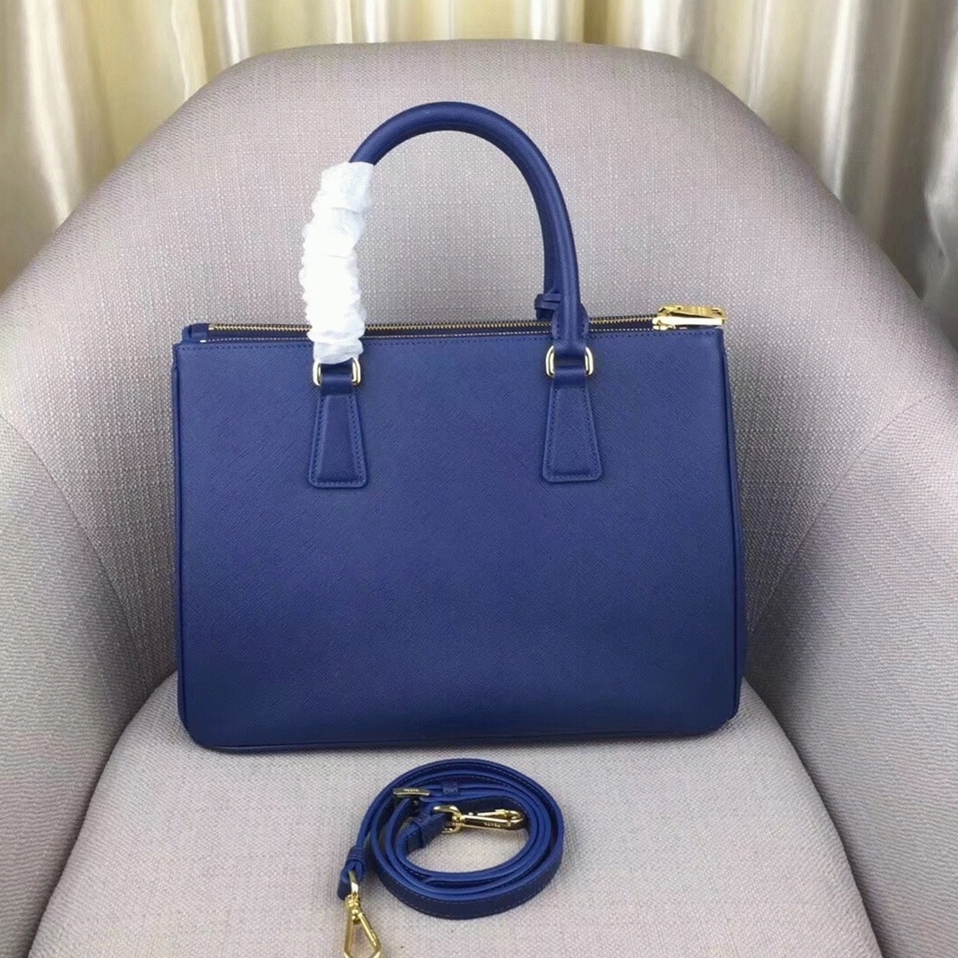 Blue Pra*a Galleria Large Bag Replica
