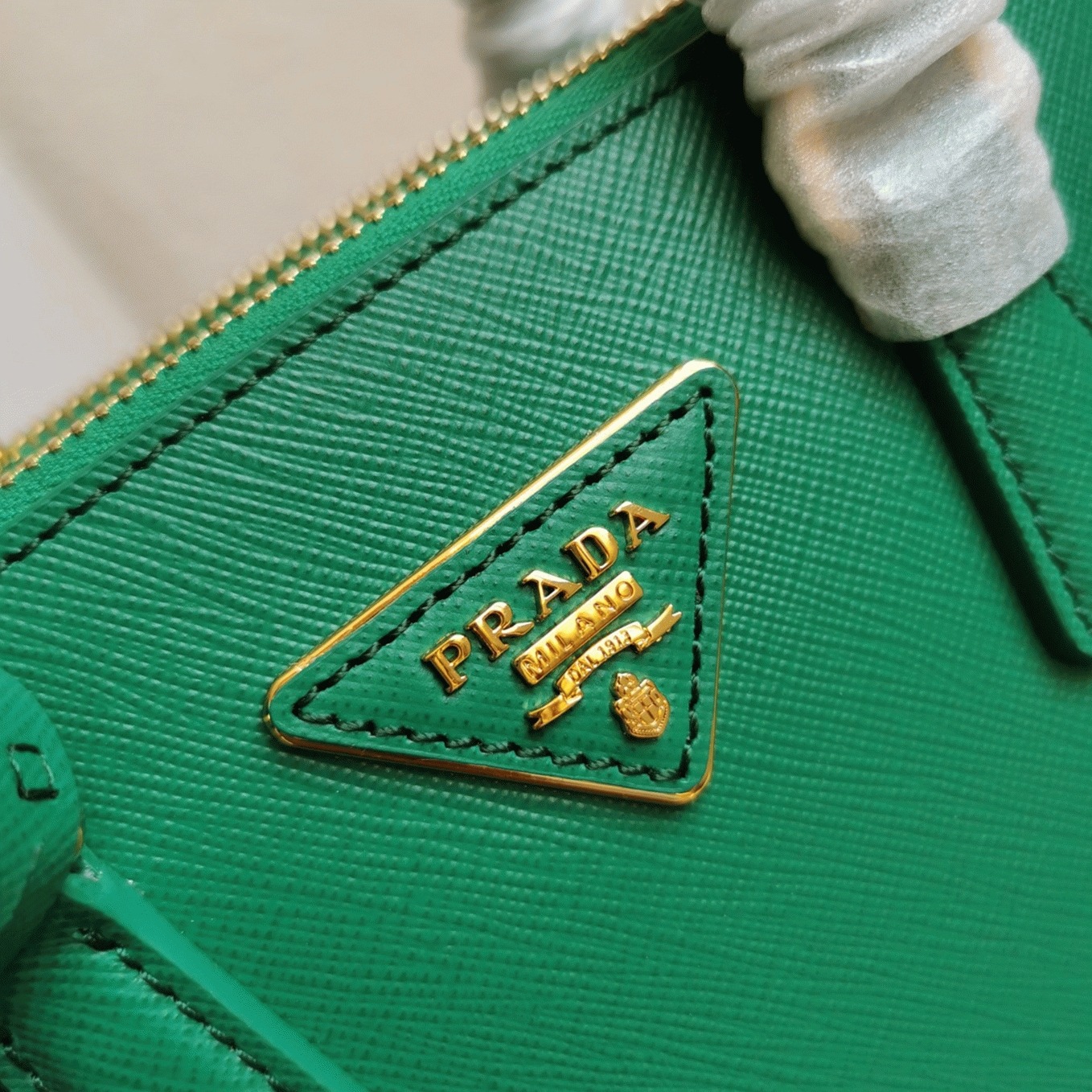 Green Pra*a Mini Galleria Bag Knockoff