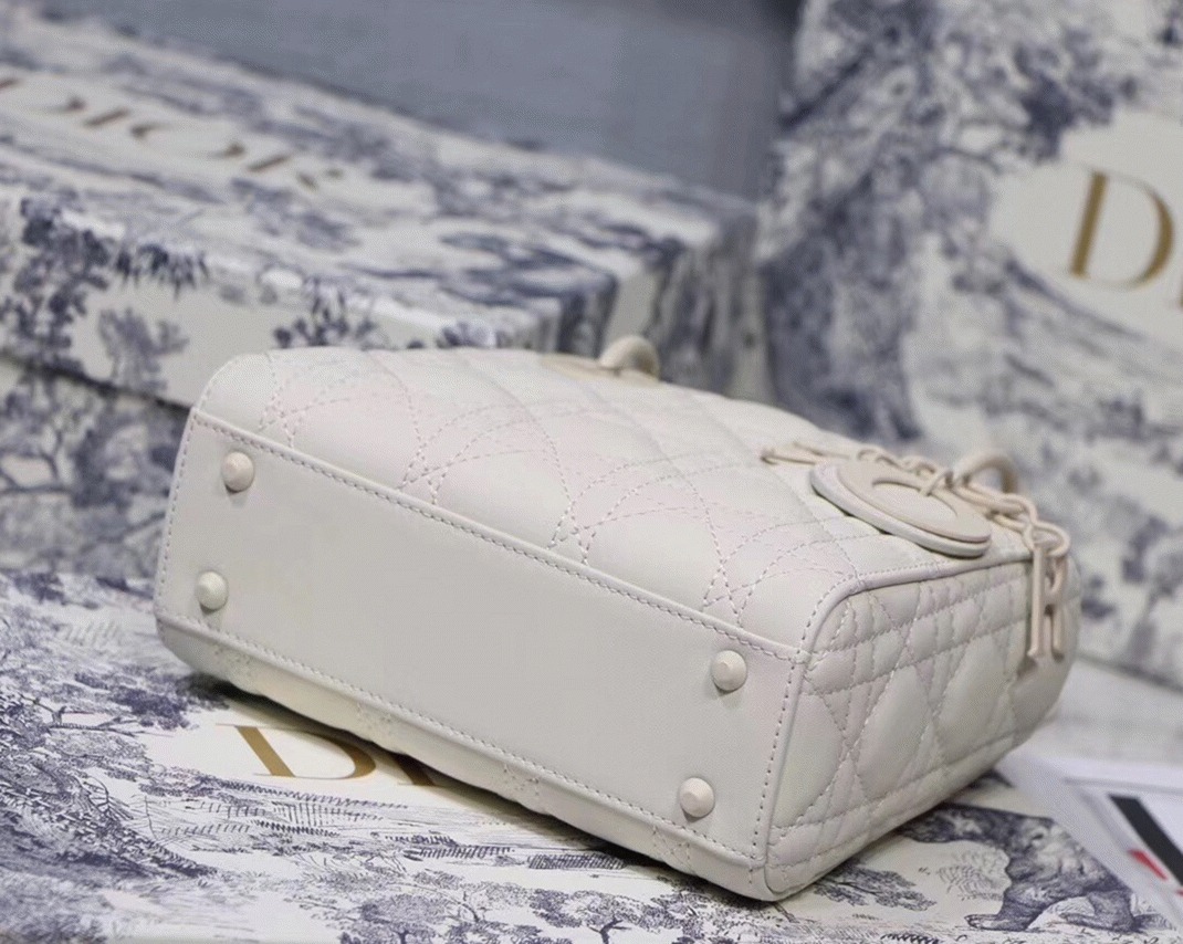 D10r Lady D10r Mini Chain Bag Fake in White