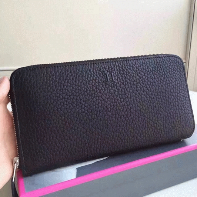 Black AAA Replica H**me5 Wallet Azap Zipped