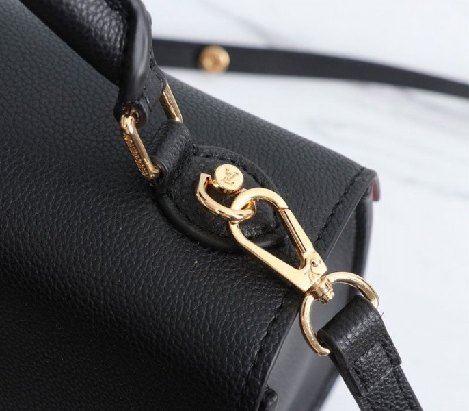 L0vis Vvtt0n Twist One Handle MM Handbag In Black