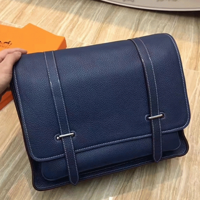 Dark Blue Cheap Knockoff H**me5 Steve Messenger Bag