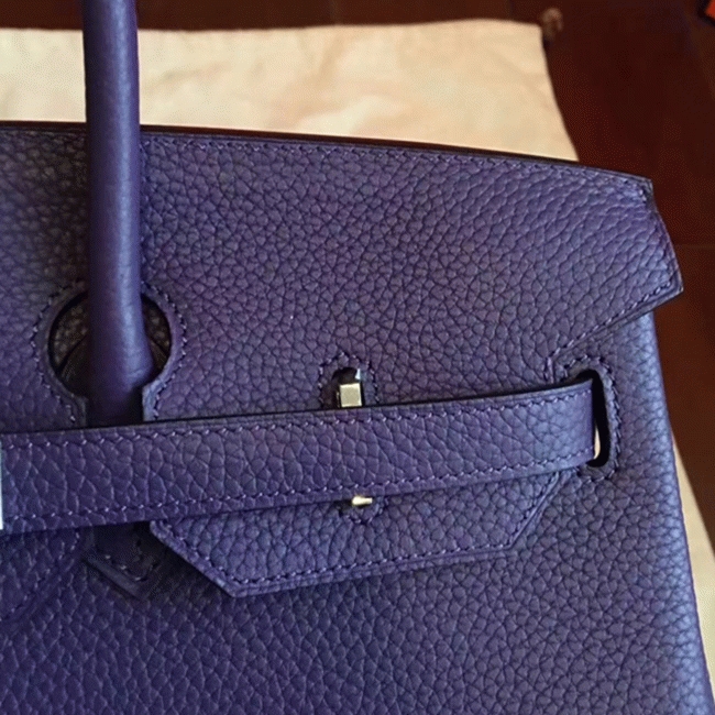 Iris Tone Faux H**me5 Birkin 35CM Designer Handbag
