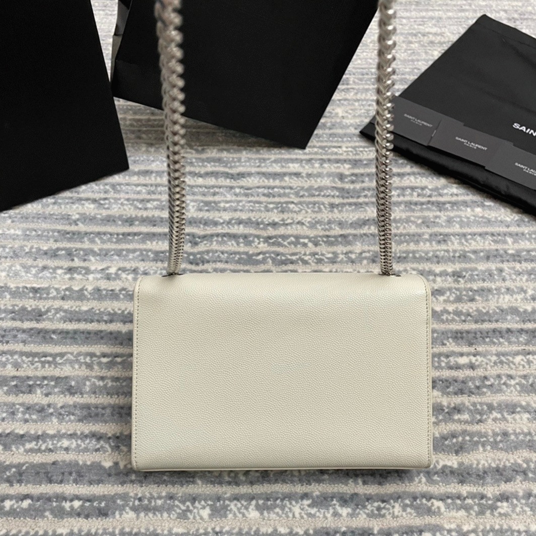 Fake Sa1nt Lau*nt Kate Small Chain Bag Ivory
