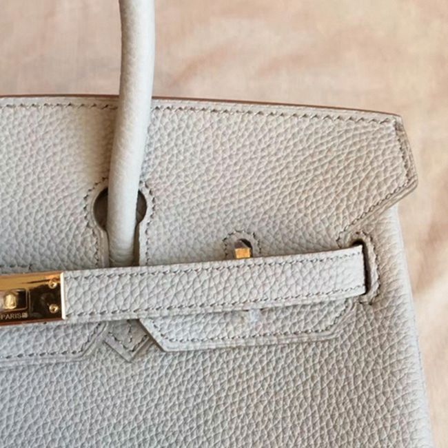 Pearl Grey Knockoff Designer H**me5 Birkin 30cm Bag