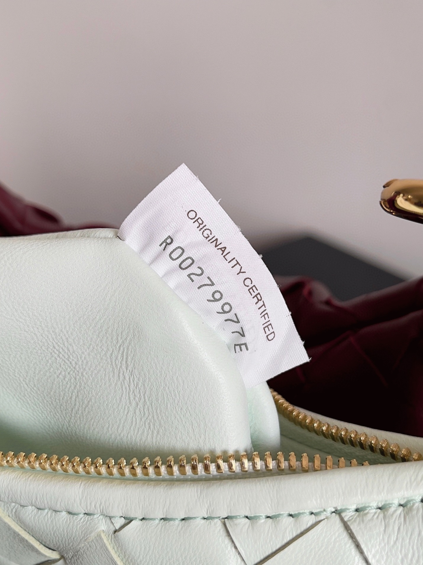 Replica B0tt*ga Ven*ta Gemelli Small Bag Glacier/Barolo