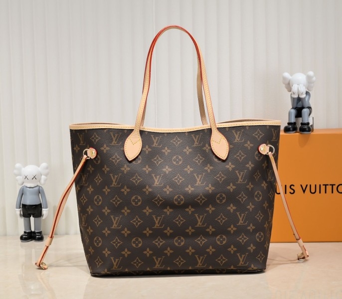 L0vis Vvtt0n Monogram Canvas Neverfull MM Tote In Pink