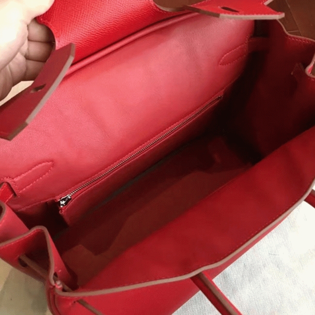preM1vm quality red fake h**me5 birkin 35cm handbag
