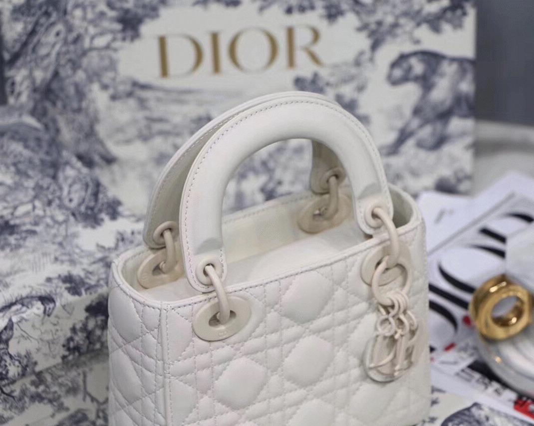 D10r Lady D10r Mini Chain Bag Fake in White