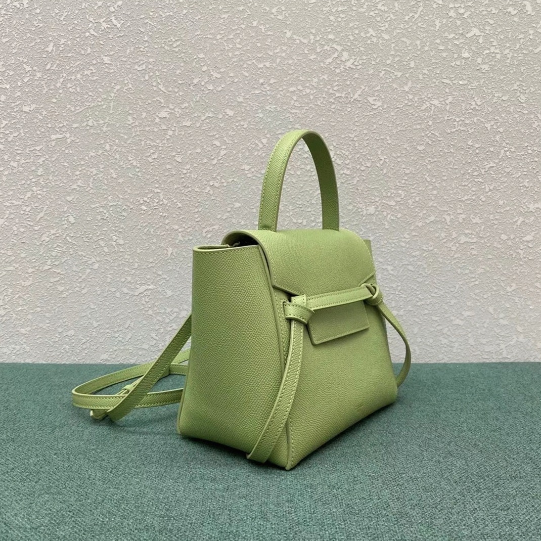 Ce1i*e Belt Nano Bag Fake in Sage