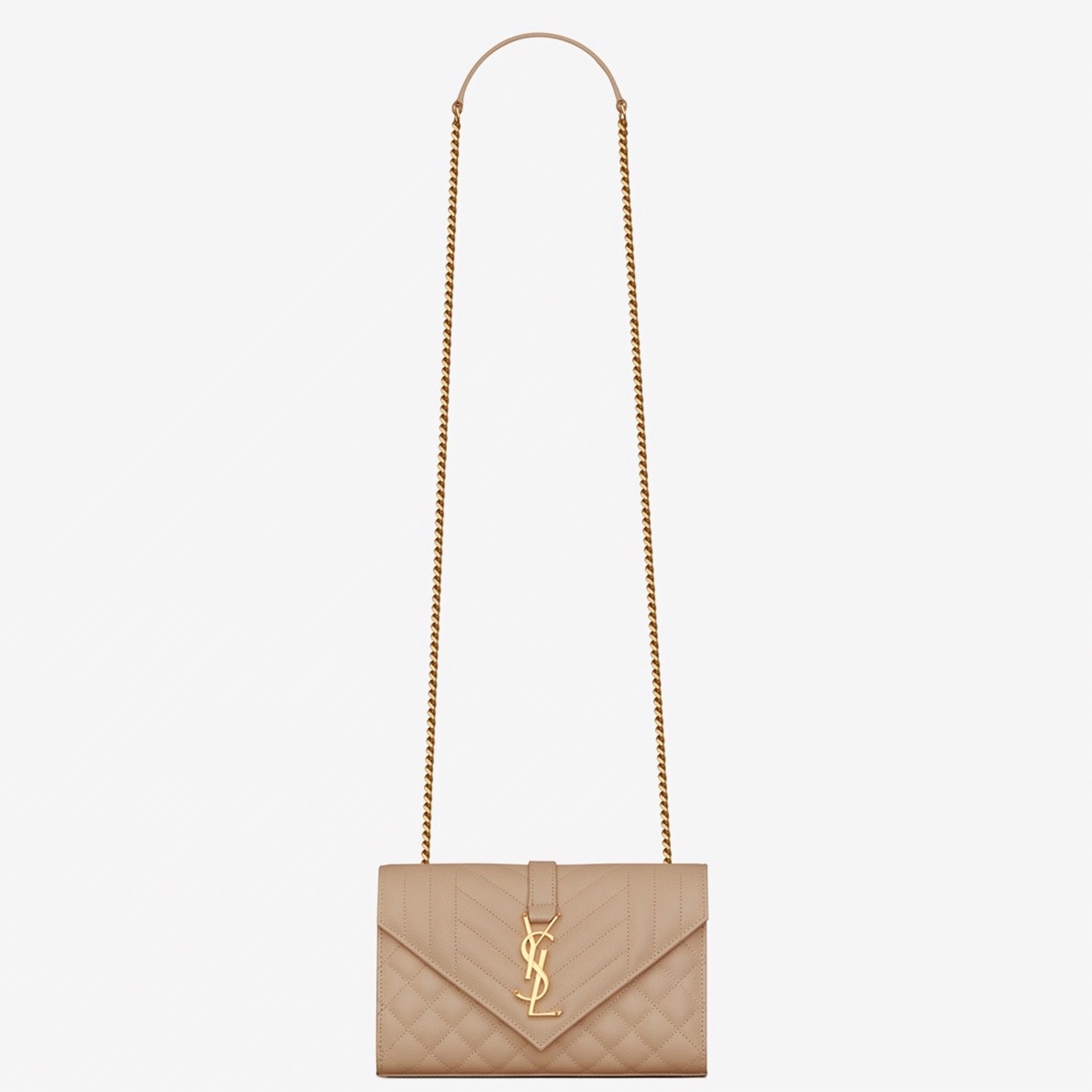 Fake Sa1nt Lau*nt Envelope Small Bag Beige