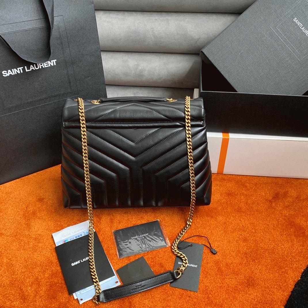 Replica Sa1nt Lau*nt LouLou Medium Chain Bag Black