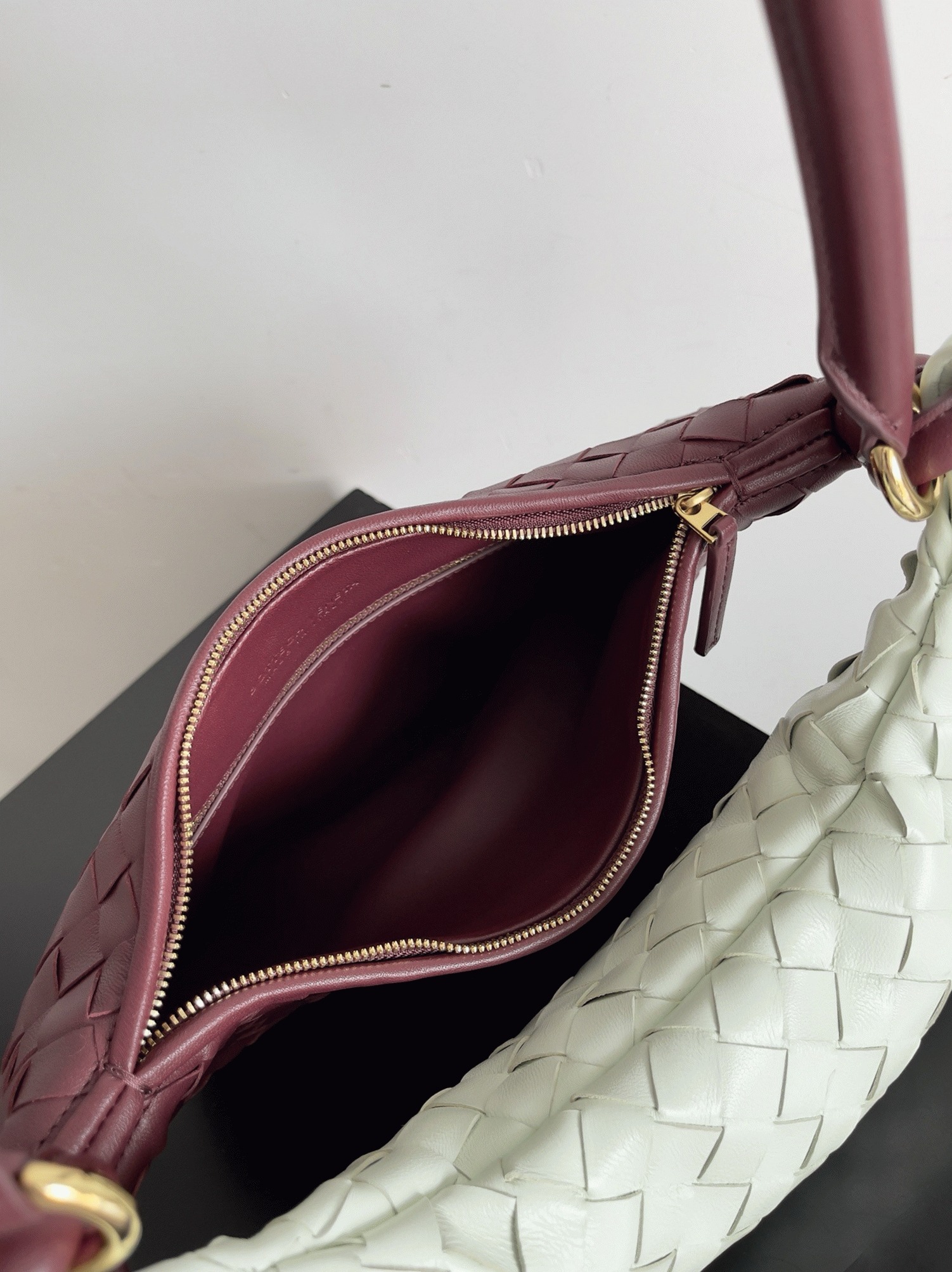 Replica B0tt*ga Ven*ta Gemelli Medium Bag Barolo/Glacier