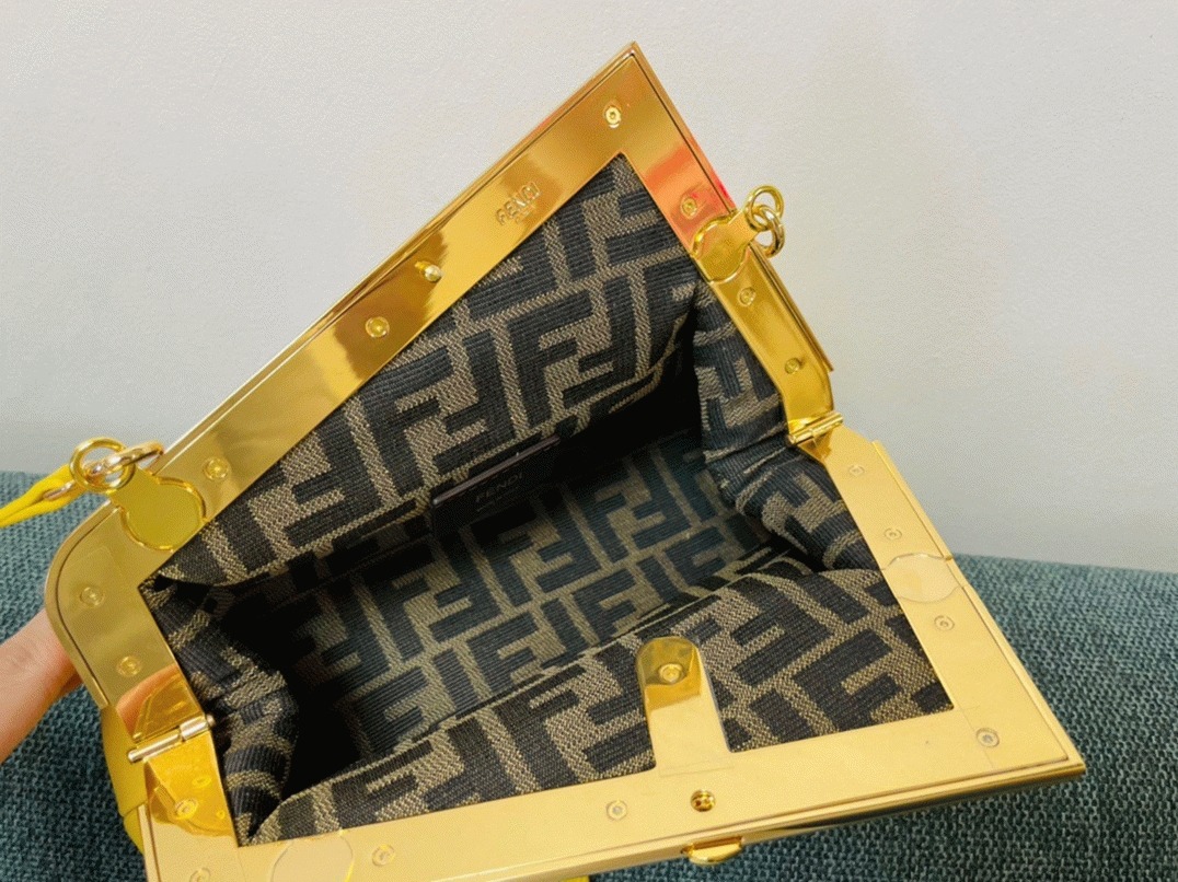Top Quality Fake F**di First Small Bag In Yellow