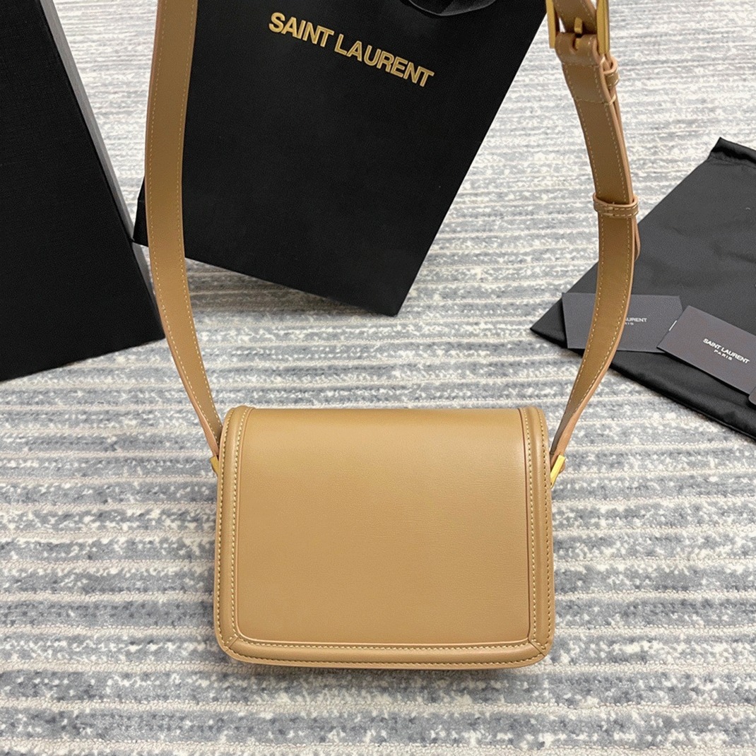 Replica Sa1nt Lau*nt Small Solferino Bag Dark Beige Calfskin