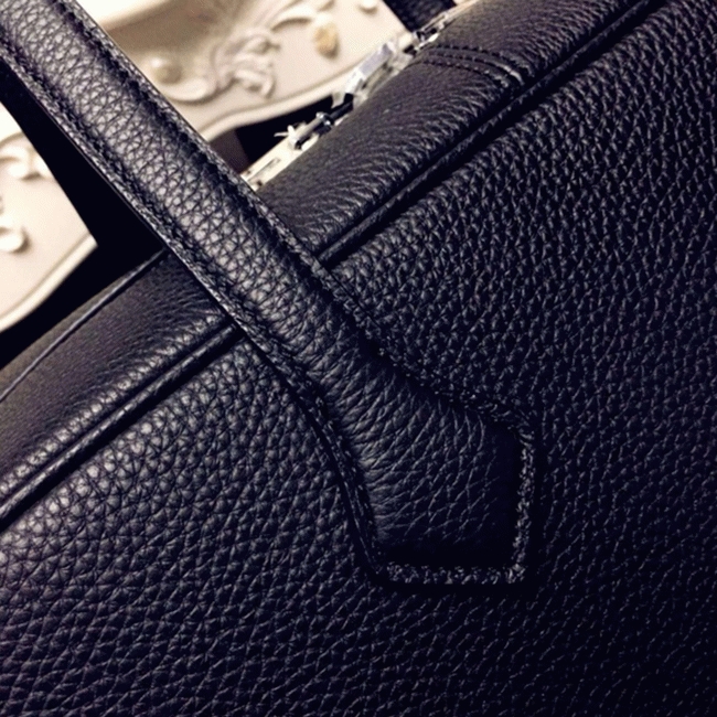 Black Designer Replica H**me5 Victoria II 35cm Bag