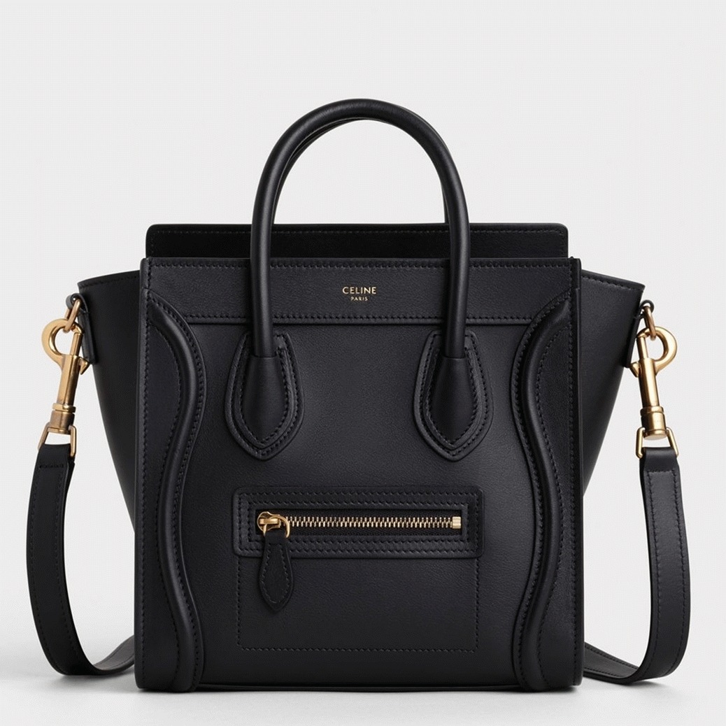 ce1i*e nano lU*gage tote bag replica in black