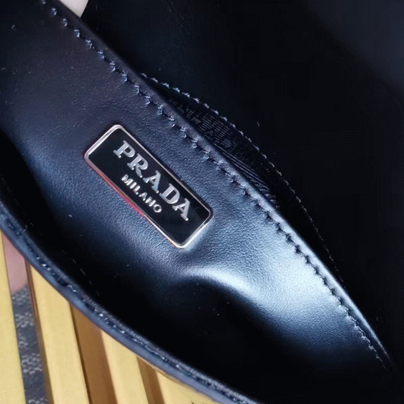 Black Pra*a Cleo Flap Bag Top Replica