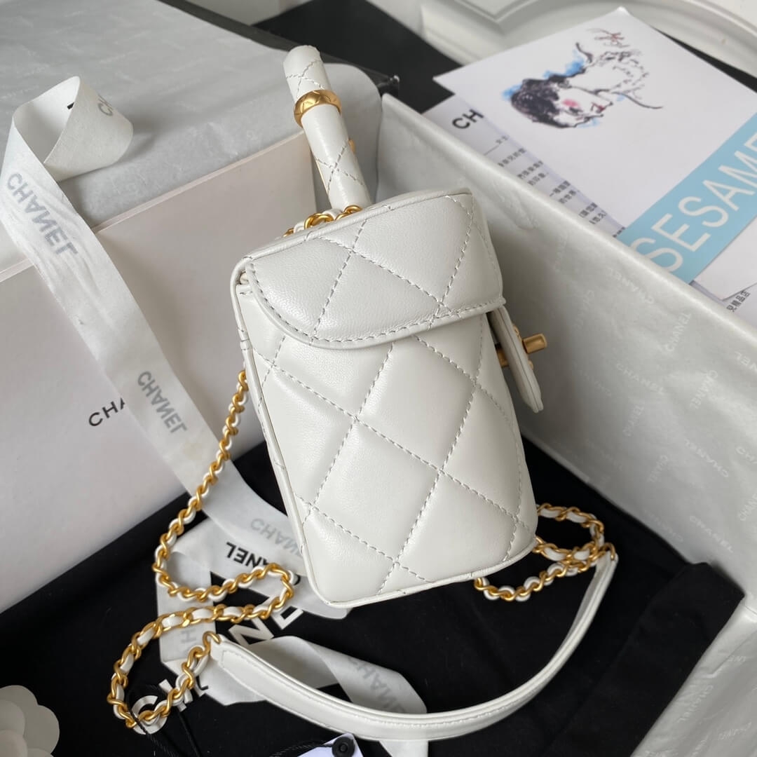 Ch**el 23S handle cosmetic bag(high-end grade)