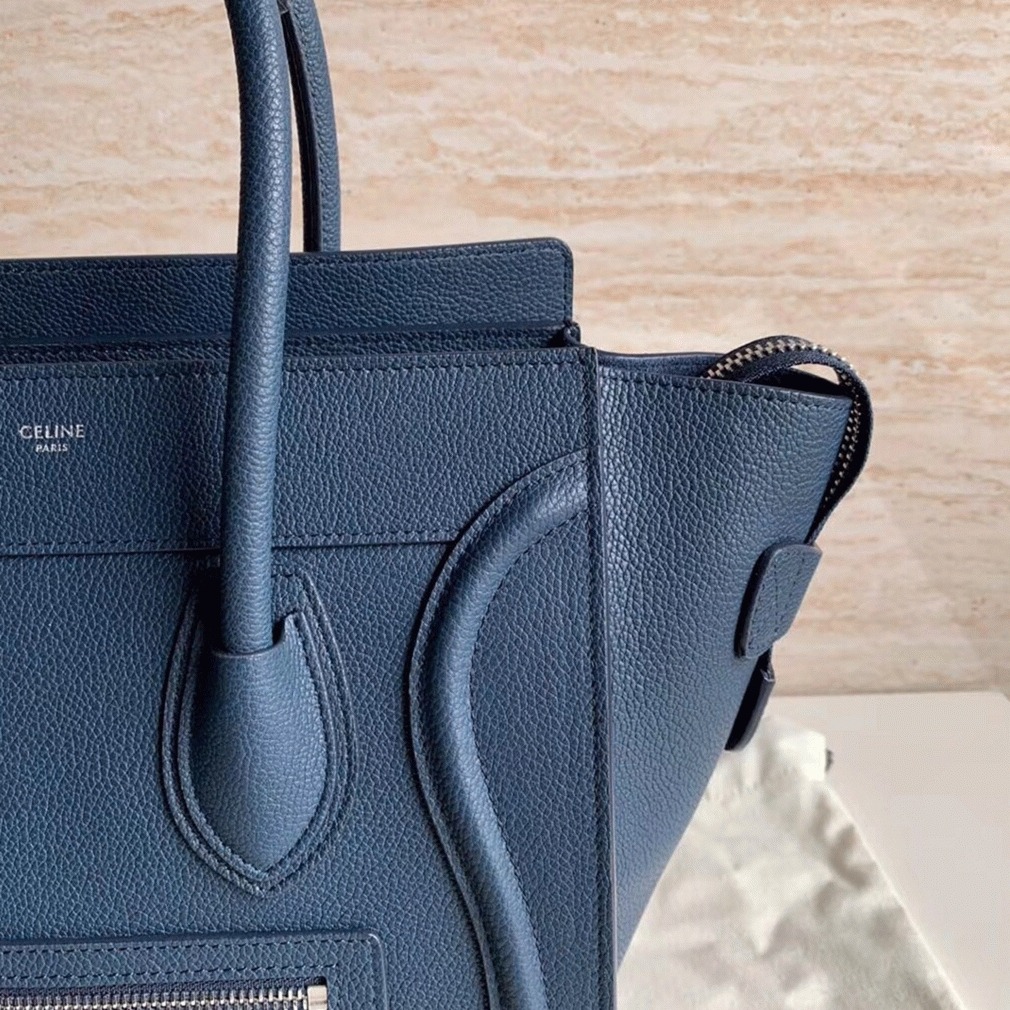 ce1i*e micro lU*gage tote bag imitation in navy blue