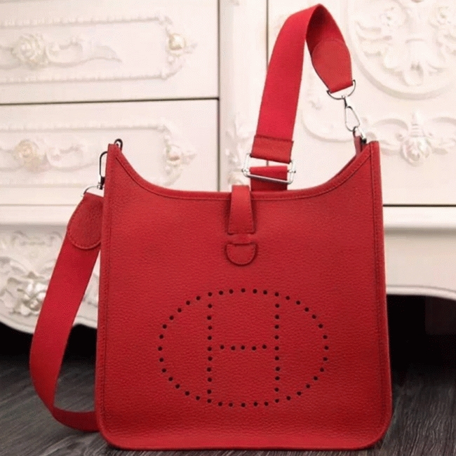 Red Evelyne III PM Bag Fake Luxury H**me5 Casual Tote