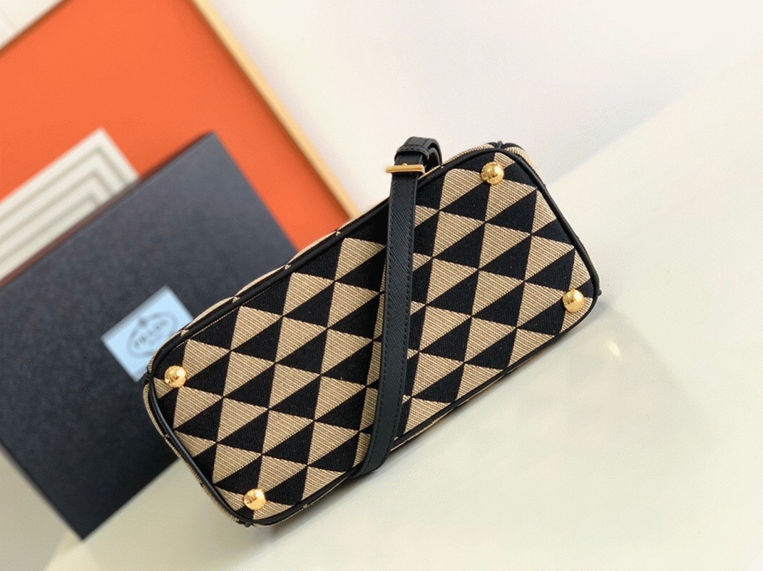 Pra*a Galleria Small Bag Replica in Jacquard Fabric