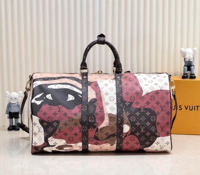 LV J Hope X Keepall 55 Brown In Two Eyes Patches