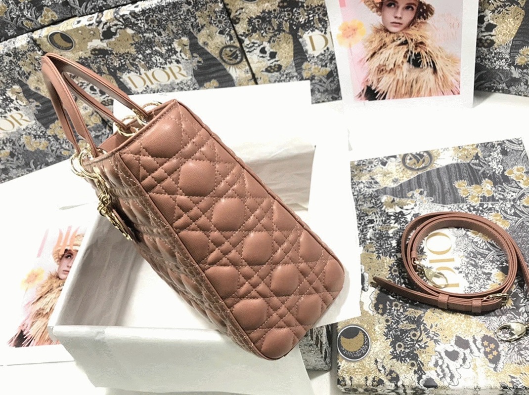 D10r Lady D10r Large Bag Imitation in Blush