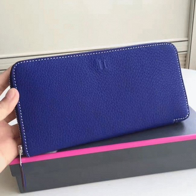 Blue Electric Top Replica H**me5 Wallet Azap Zipped