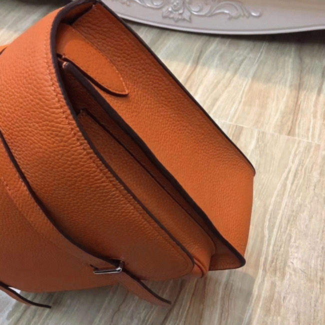 Orange Knockoff H**me5 Steve Messenger Bag