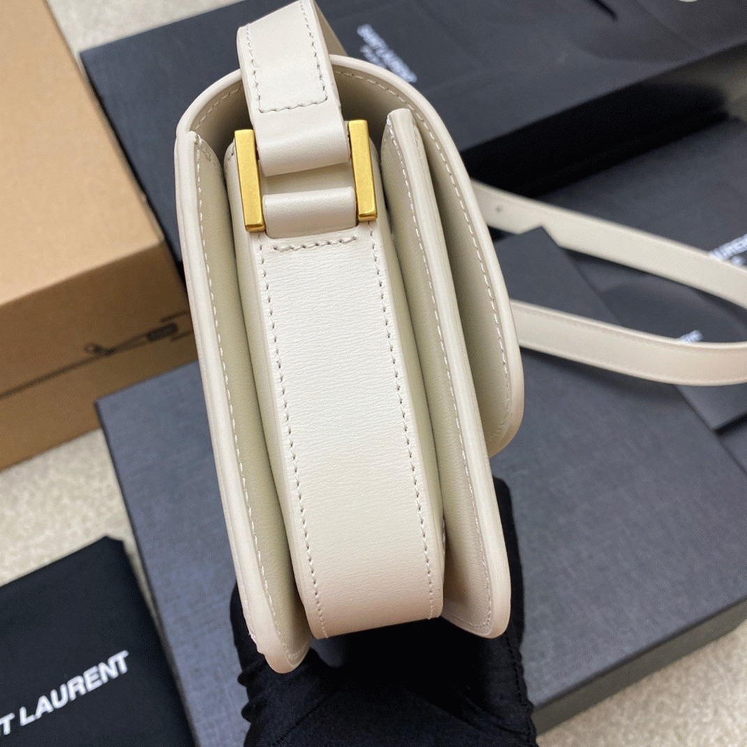 Replica Sa1nt Lau*nt Small Solferino Bag White Calfskin