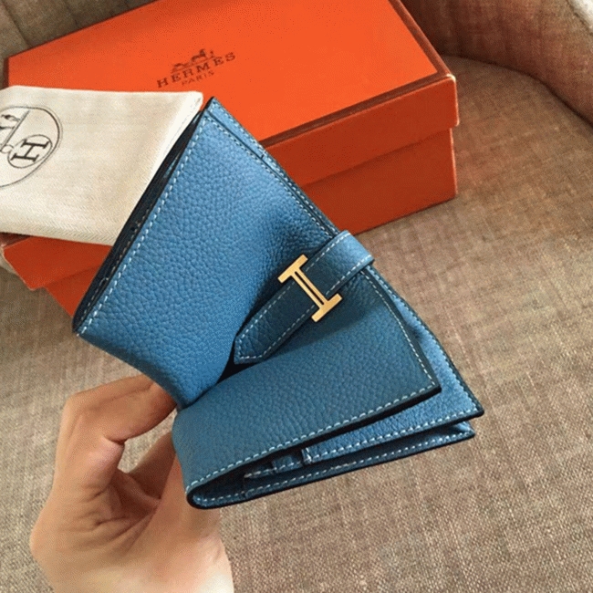 Blue Jean Clemence Knockoff H**me5 Bearn Wallet