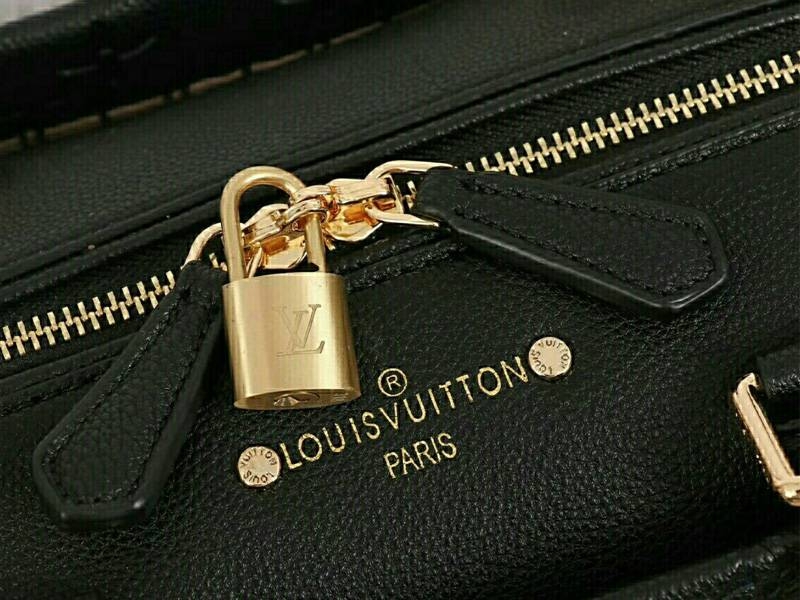 L0vis Vvtt0n Monogram Empreinte Speedy Bandouliere 25 Handbag In Black