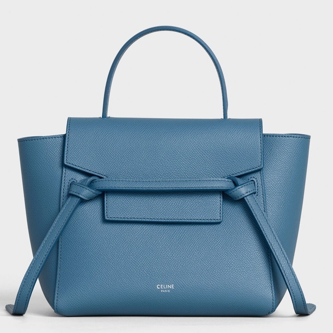 Ce1i*e Belt Nano Bag Replica in Slate Blue