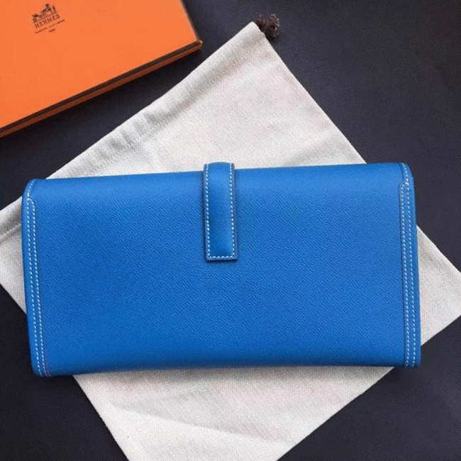 Blue replica H**me5 Jige Elan 29 clutch bag