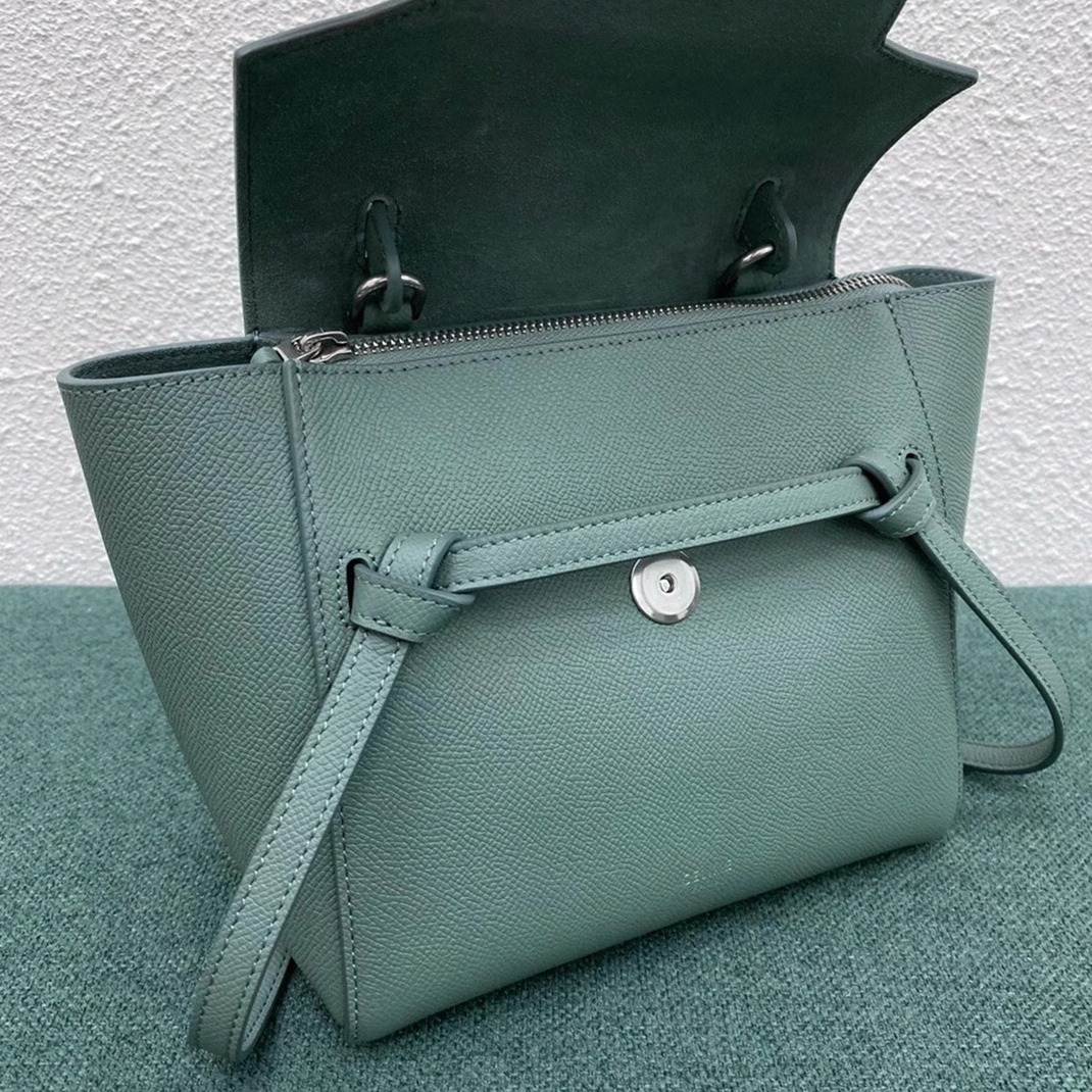 Ce1i*e Belt Nano Bag Fake in Celadon
