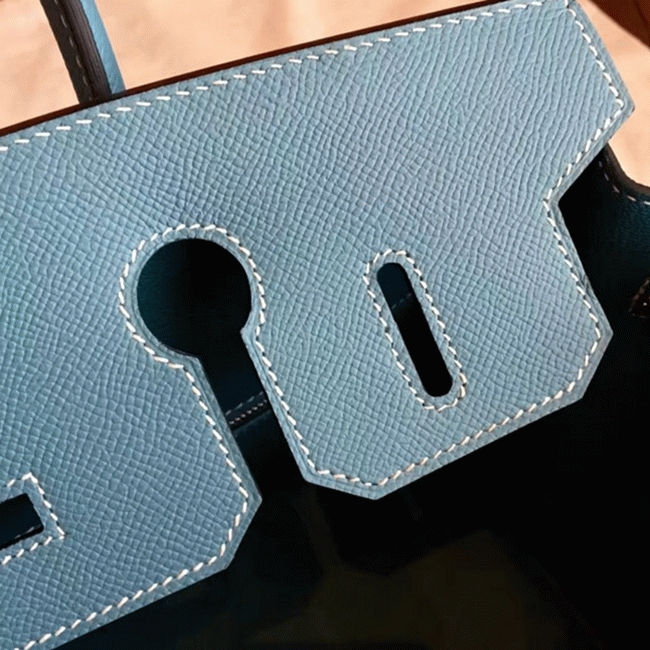 Blue Jean Imitation Luxury H**me5 Birkin 35cm Handbag
