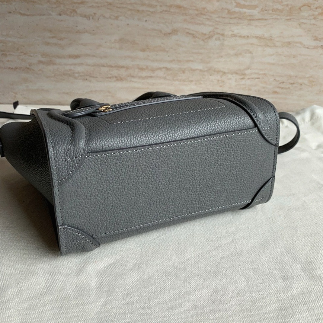 ce1i*e nano lU*gage tote bag faux in kohl