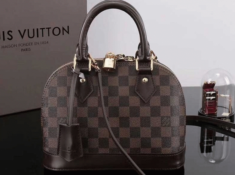 L0vis Vvtt0n Damier Ebene Canvas Alma BB Handbag