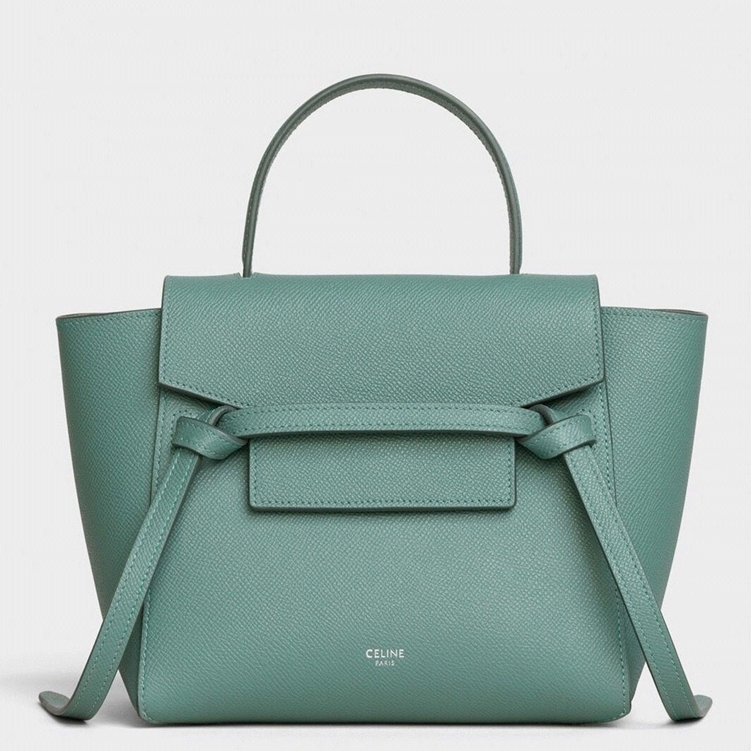 Ce1i*e Belt Nano Bag Fake in Celadon