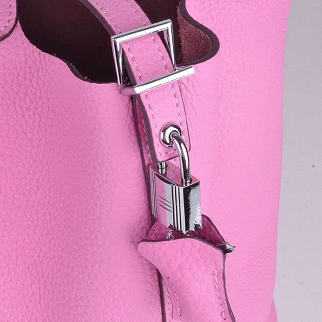 Pink replica designer H**me5 Picotin Lock handbag