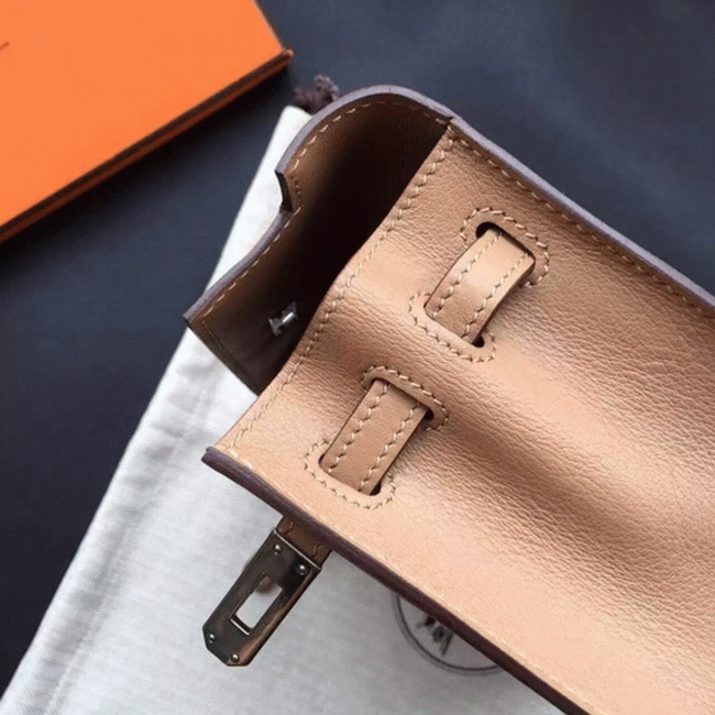 Brown Swift Leather High Quality Replica H**me5 Kelly Danse Classic Purse