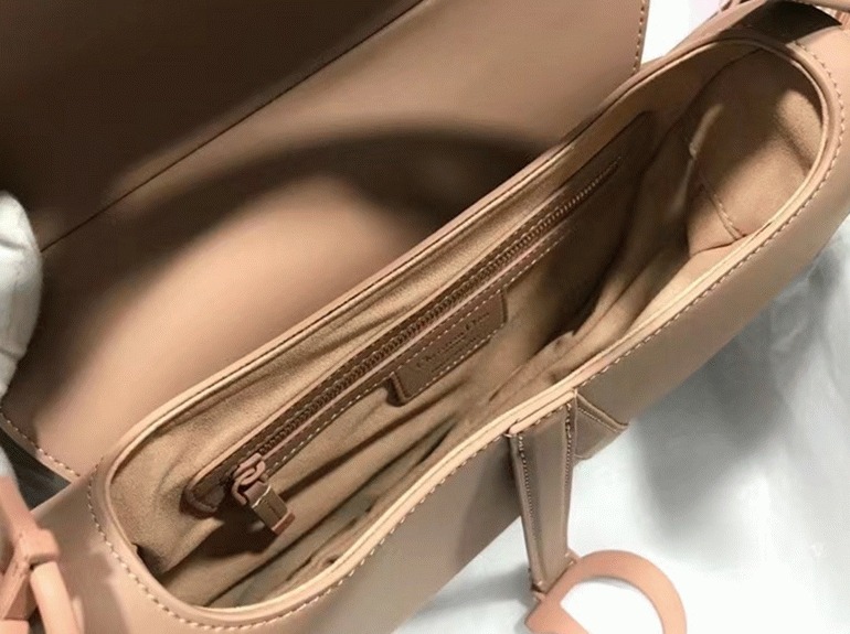 D10r Saddle Bag Replica in Blush Ultramatte Calfskin