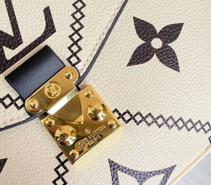 L0vis Vvtt0n Spring 2022 Monogram Empreinte Pochette Metis Handbag In Cream