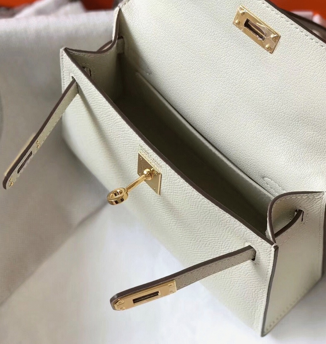 H**me5 Kelly Mini II Bag Replica in White