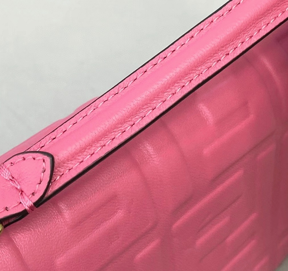Top Quality Faux F**di Small Baguette Bag In Pink FF