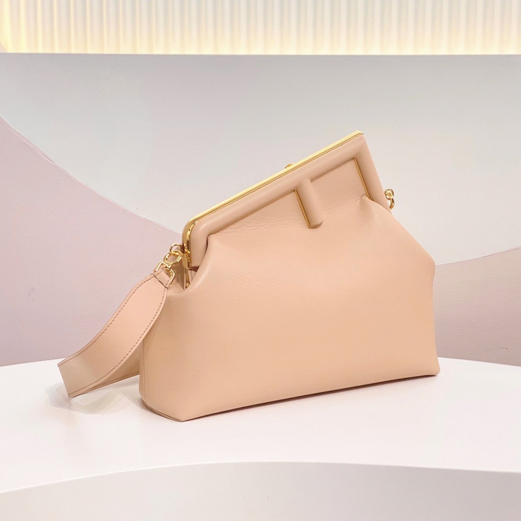 Top Quality Fake F**di First Small Bag In Pale Pink