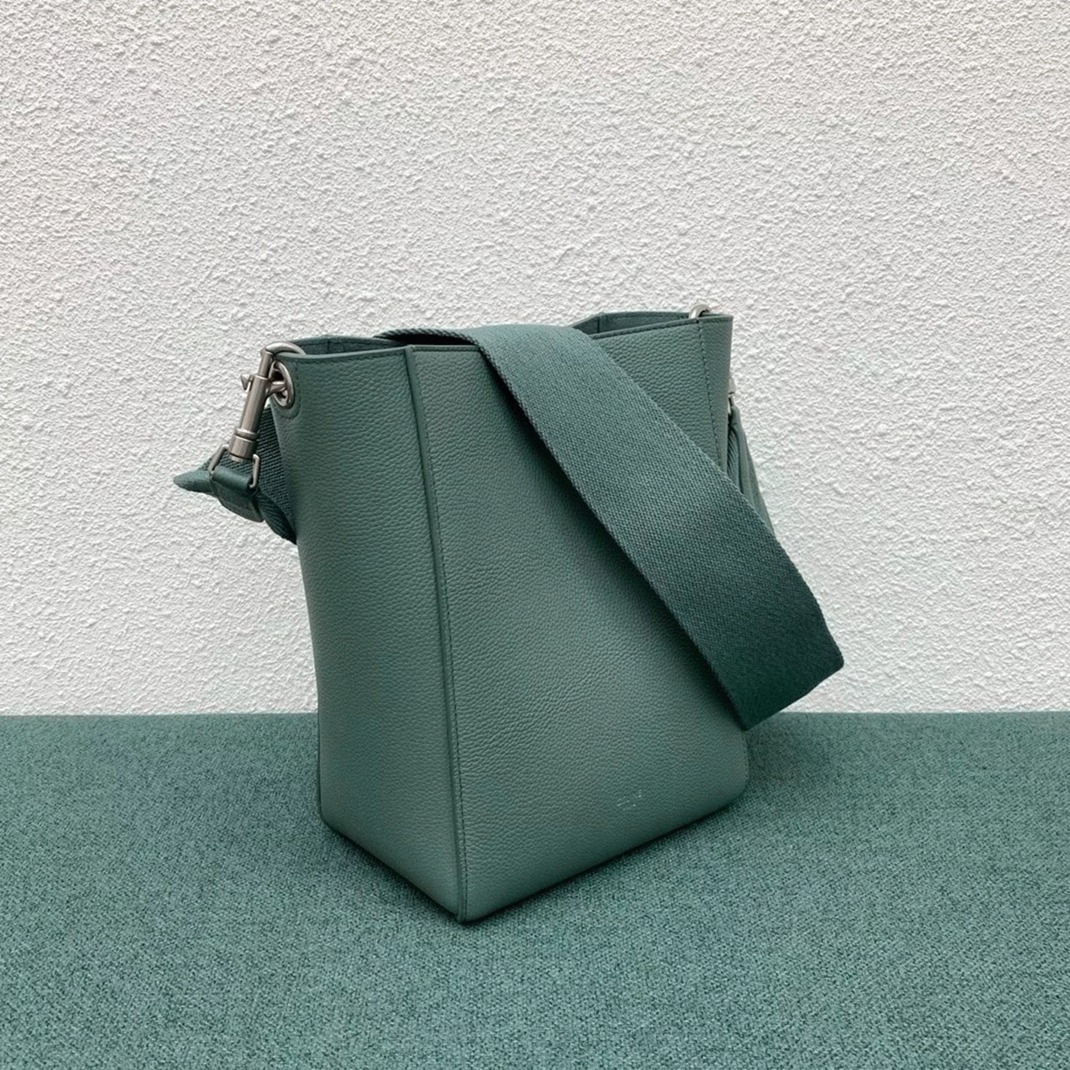 Top Quality Replica Ce1i*e Sangle Small Bucket Bag In Celadon Calfskin