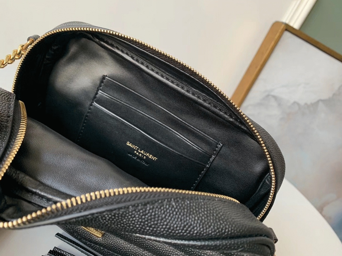 Replica Sa1nt Lau*nt Lou Mini Bag Black